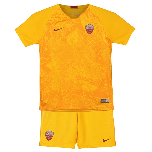 Maillot Football AS Roma Third Enfant 2018-19 Jaune